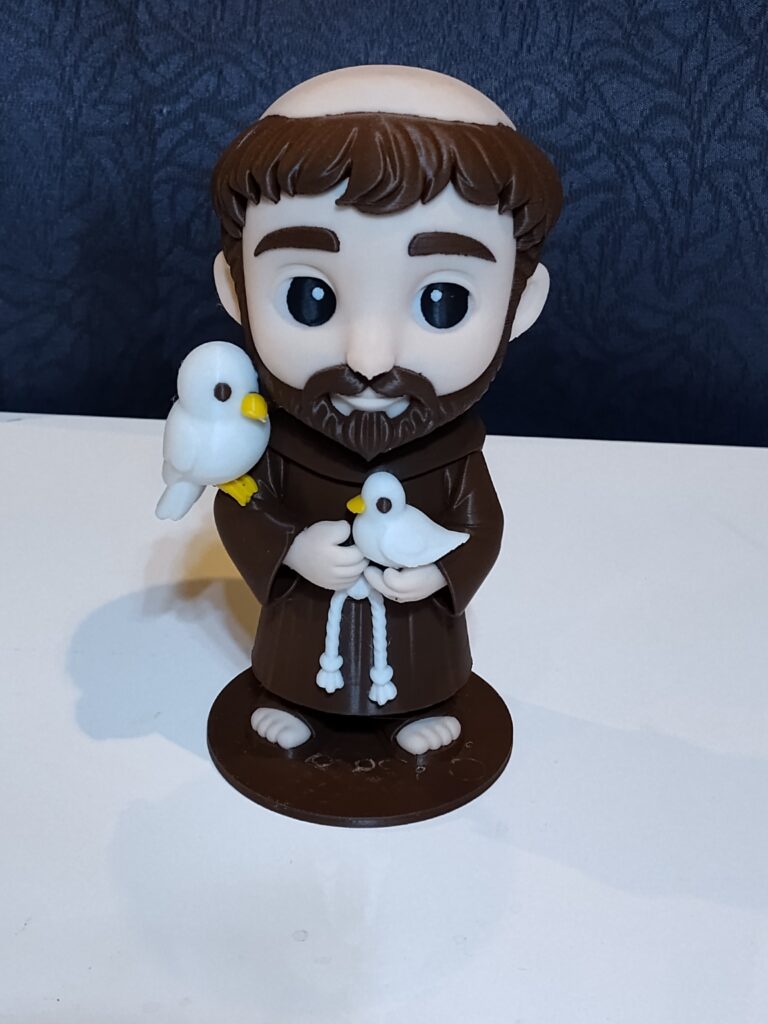 St. Francis of Assisi Cartoon Statue